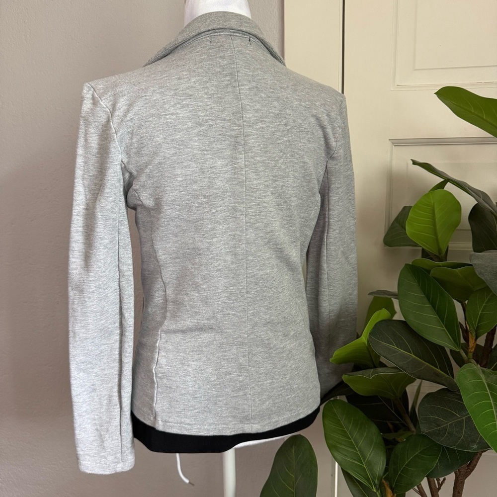 Rachel Zoe Gray Knit Sweater Blazer Jacket Size S Excellent Condition - Picture 4 of 7